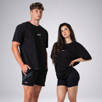 NEBBIA - Unisex oversized póló GYM ESSENTIALS 382 (black)