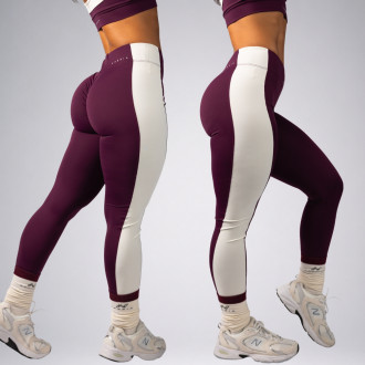NEBBIA - High-waist leggings BLOCK 97 (852) (bordo)