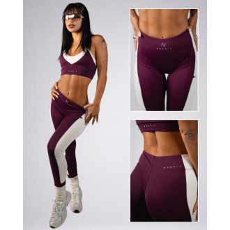 NEBBIA - High-waist leggings BLOCK 97 (852) (bordo)