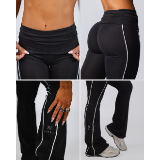 NEBBIA - Flared leggings BLOCK 97 (887) (black)