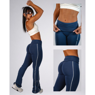 NEBBIA - Flared leggings BLOCK 97 (887) (dark blue)