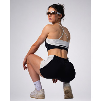 NEBBIA - Közepes tartású sportmelltartó BLOCK 97 (907) (black)