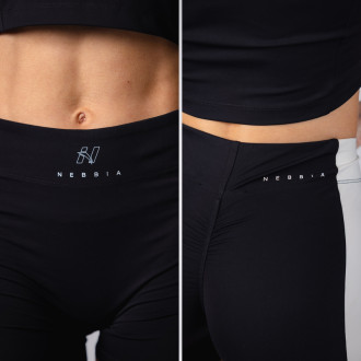 NEBBIA - Magas derekú női short BLOCK 97 (908) (black)