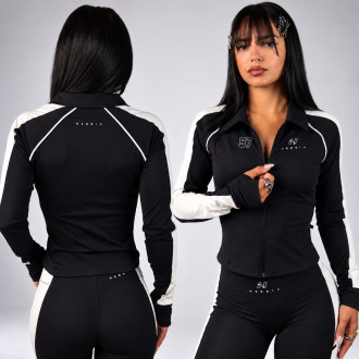 NEBBIA - Női cipzáras sportfelső BLOCK 97 (909) (black)