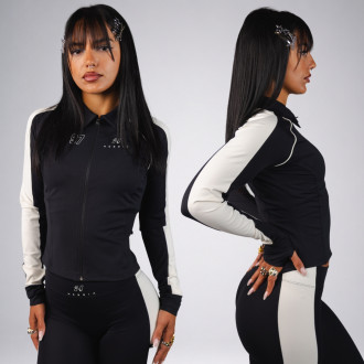 NEBBIA - Női cipzáras sportfelső BLOCK 97 (909) (black)