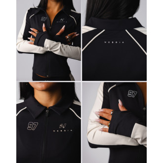 NEBBIA - Női cipzáras sportfelső BLOCK 97 (909) (black)