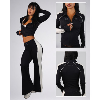 NEBBIA - Női cipzáras sportfelső BLOCK 97 (909) (black)