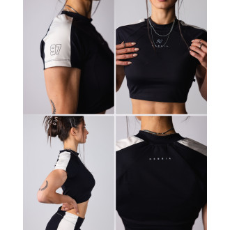 NEBBIA - Crop Top felső BLOCK 97 (913) (black)
