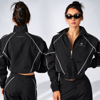 NEBBIA - Női retro susogós sportdzseki BLOCK 97 (919) (black)