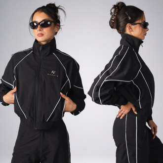 NEBBIA - Női retro susogós sportdzseki BLOCK 97 (919) (black)