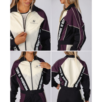NEBBIA - Női retro susogós sportdzseki BLOCK 97 (919) (black-white)