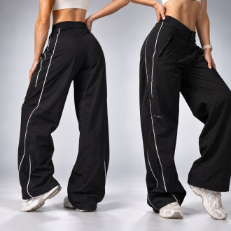 NEBBIA - Női retro susogós sportnadrág BLOCK 97 (920) (black)