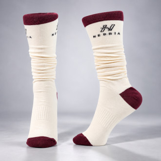 NEBBIA - Hosszú szárú sportzokni BLOCK 97 (136) (cream)