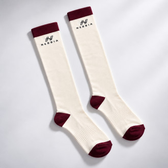 NEBBIA - Hosszú szárú sportzokni BLOCK 97 (136) (cream)